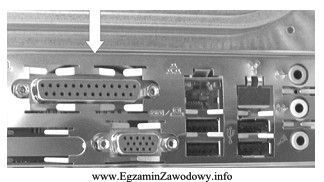 Na zdjęciu, strzałką wskazano gniazdo interfejsu
