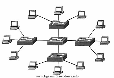 Na rysunku przedstawiono topologię