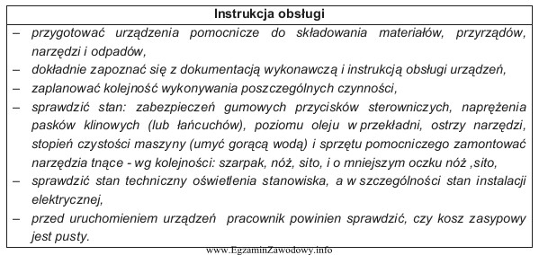 Na podstawie zamieszczonego fragmentu instrukcji obsługi urządzenia wykorzystywanego 