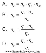 Który wzór określa sprawność całkowitą 
