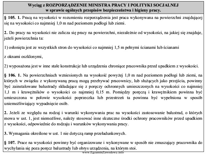 Pomost z którego pracownicy wykonują naprawę i konserwację maszyny 