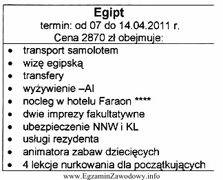 Jaki rodzaj produktu turystycznego opisano w ramce?