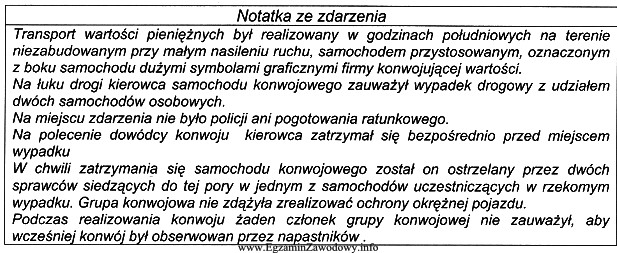 Dokonano napadu na samochód przewożący wartości 