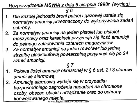 W ochranianym obiekcie pełni służbę 5 pracowników 