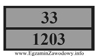 Oznakowana tym znakiem cysterna służy do transportu