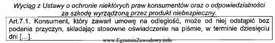 Na podstawie zamieszczonego przepisu wskaż sytuację, w której kupują