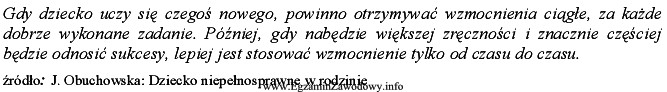 Przeczytaj zmieszczony tekst i wskaż, jakiej dotyczy zasady.