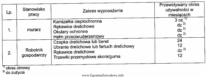 Robotnik gospodarczy pracujący od pół roku w zakł