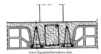 Na rysunku przedstawiono przekrój poprzeczny