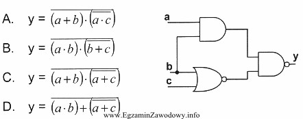 Którą funkcję logiczną realizuje układ przedstawiony na rysunku?