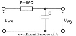 Jaka powinna być pojemność kondensatora C, aby układ 