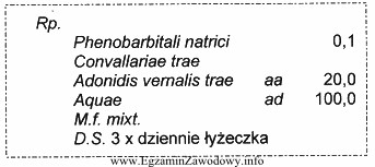 Oblicz dawkę dobową fenobarbitalu sodu, którą otrzyma pacjent, zaż