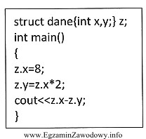 Wynikiem działania programu jest liczba