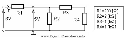 Wartość napięcia na rezystorze R4, w układzie 