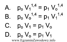 Przestrzeń gazowa akumulatora hydraulicznego V<sub>O</sub> została 