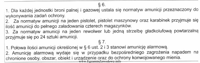 Na zmianie pełni służbę 4 wartowników uzbrojonych 