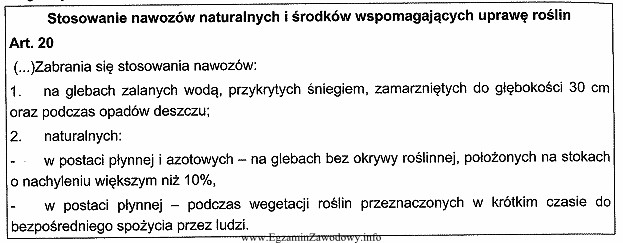 Na podstawie analizy fragmentów Ustawy o nawozach i nawoż