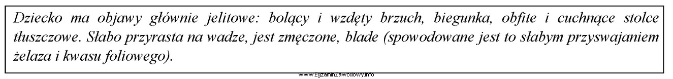 Podany w ramce zespół objawów dotyczy choroby o 