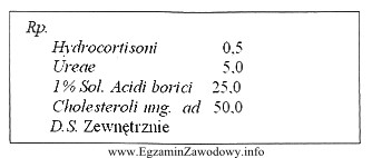 Stężenie procentowe mocznika w maści sporządzonej 