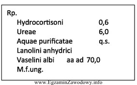 Oblicz ilość wody potrzebną do sporządzenia maści 