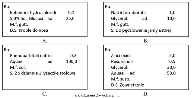 Etykietę Zmieszać przed użyciem należy dołączyć 