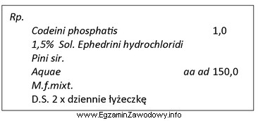 Oblicz ilość efedryny chlorowodorku, którą należy odważ