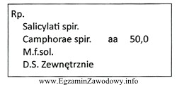 Oblicz stężenie kwasu salicylowego w leku sporządzonym 