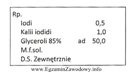 Sporządzając lek według danej recepty, należy 