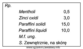 Za zwiększenie twardości podłoża maściowego 