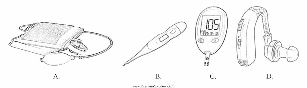 Który z rysunków przedstawia aparat słuchowy?